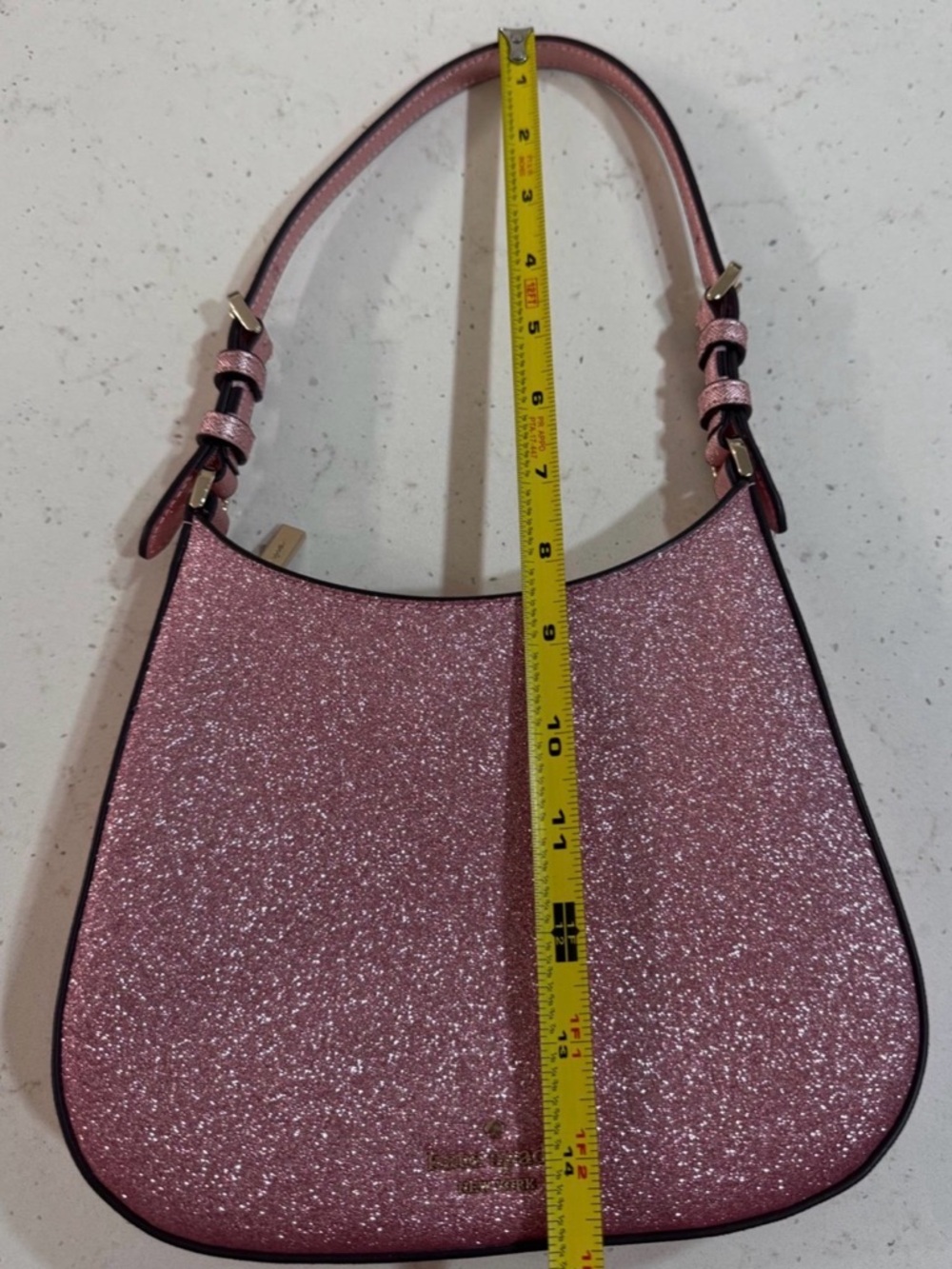 kate spade Pink Glitter Shoulder Bag with Top Handle - Picture 8 of 12